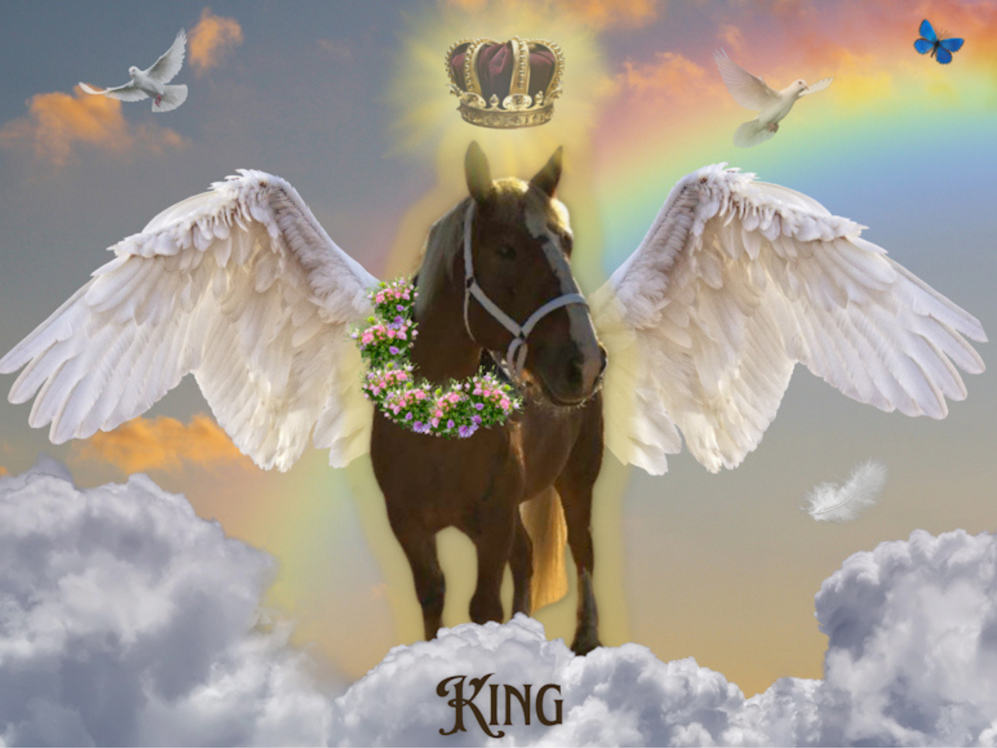 Digital - Rainbow Bridge Digital Tribute for any Pet - Dog, Cat, Horse