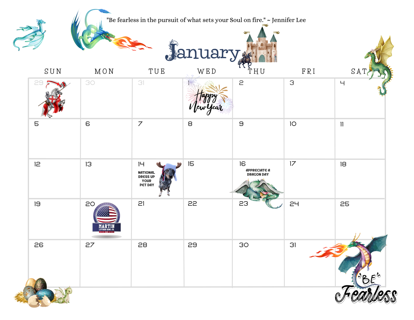 Calendar 2025 - Wendell the Urban Cattle Dog